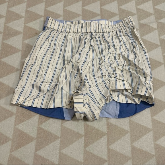 Tanya Taylor skort stripes blue colorblocked - Picture 4 of 4